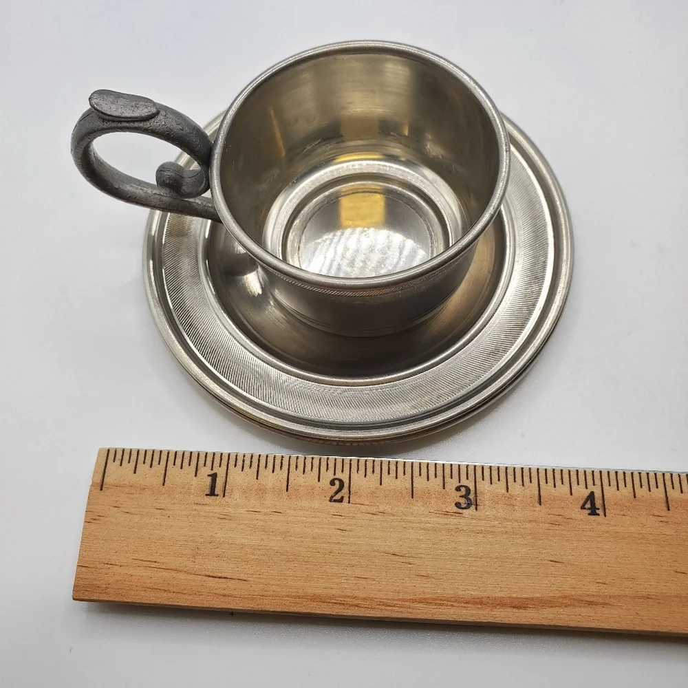 Lot of Vintage European Dutch & German Pewter. 4 Pieces.